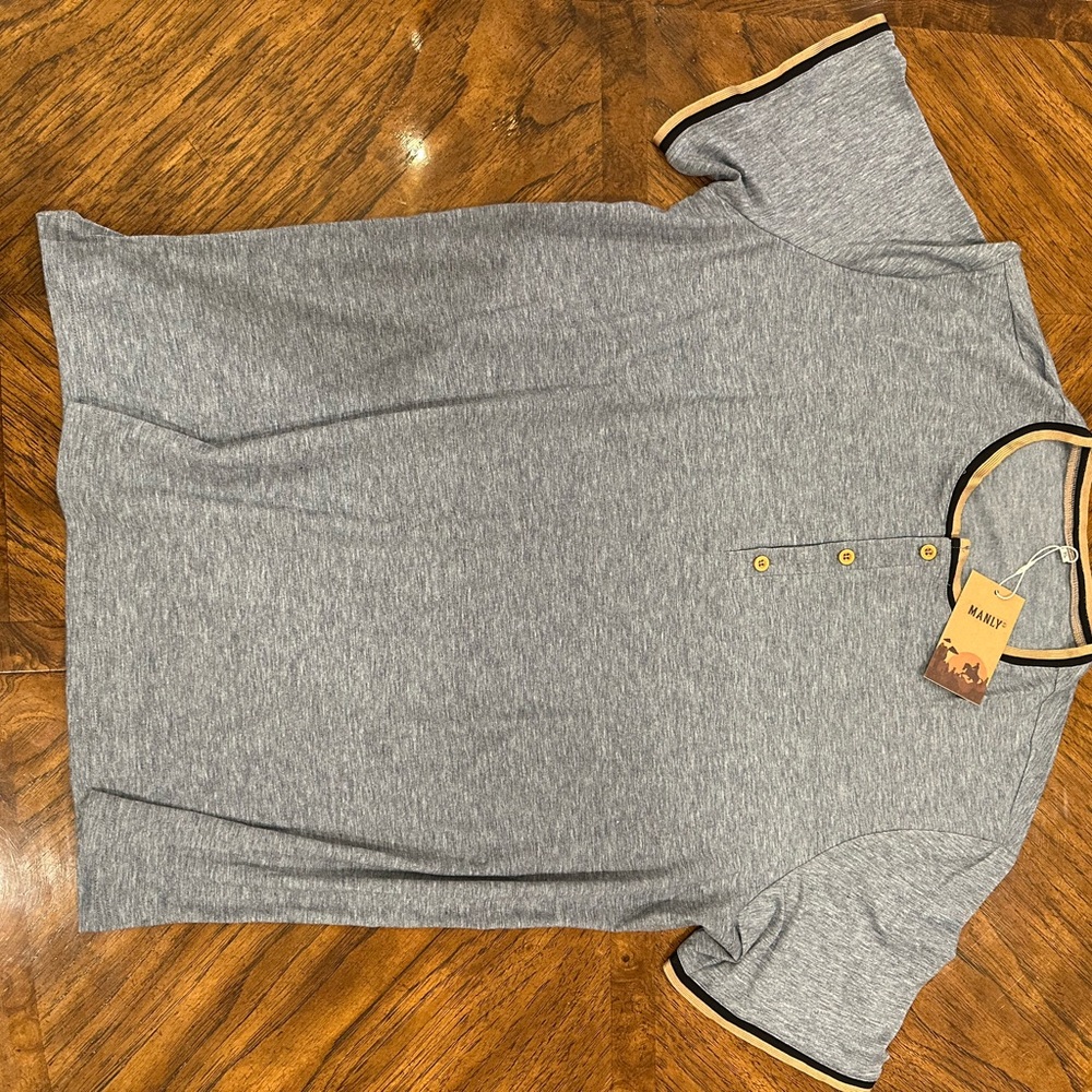 Gray Henley Shirt